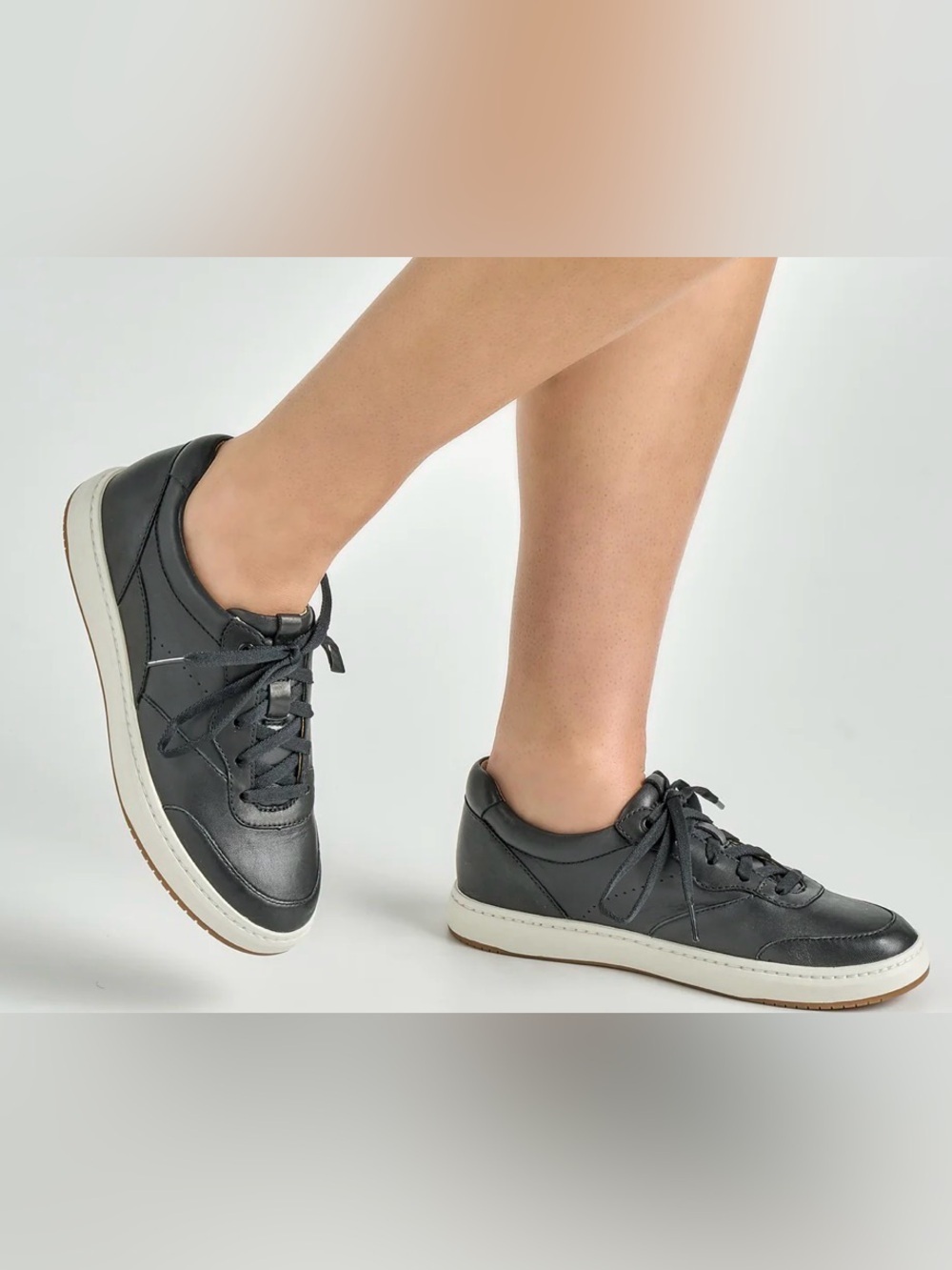 Dansko Josey Black Nappa Leather Slip Resistant Sneakers Women EU 39 US 8.5